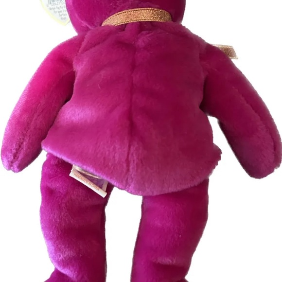 TY MILLENNIUM BEAR Beanie Baby RARE with TAG ERRORS - Picture 2 of 4